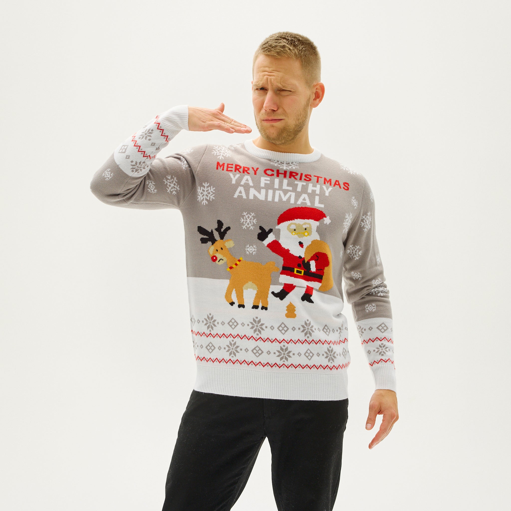 Ya Filthy Animal Kersttrui - Heren